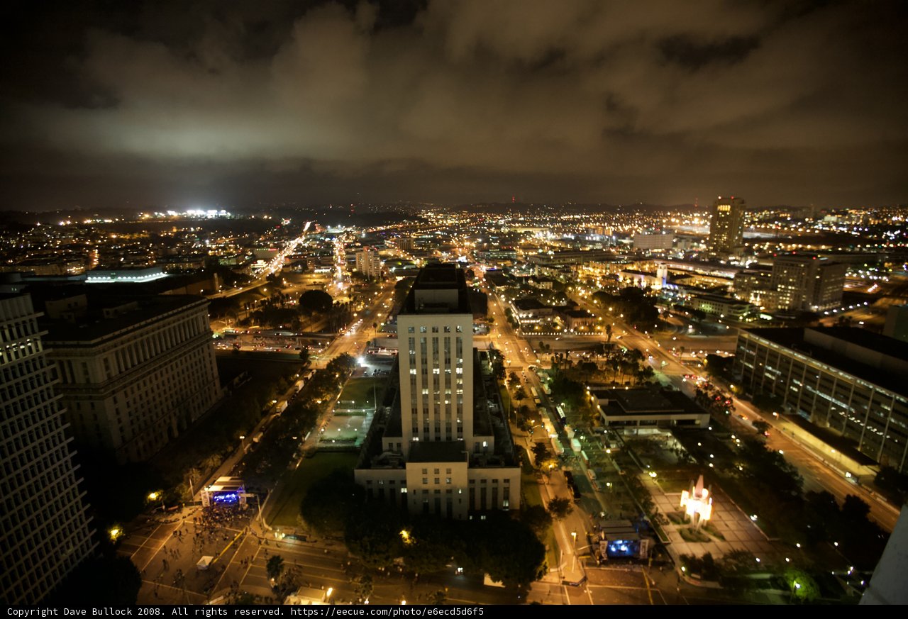 Metropolis Skyline Under the Night Clouds