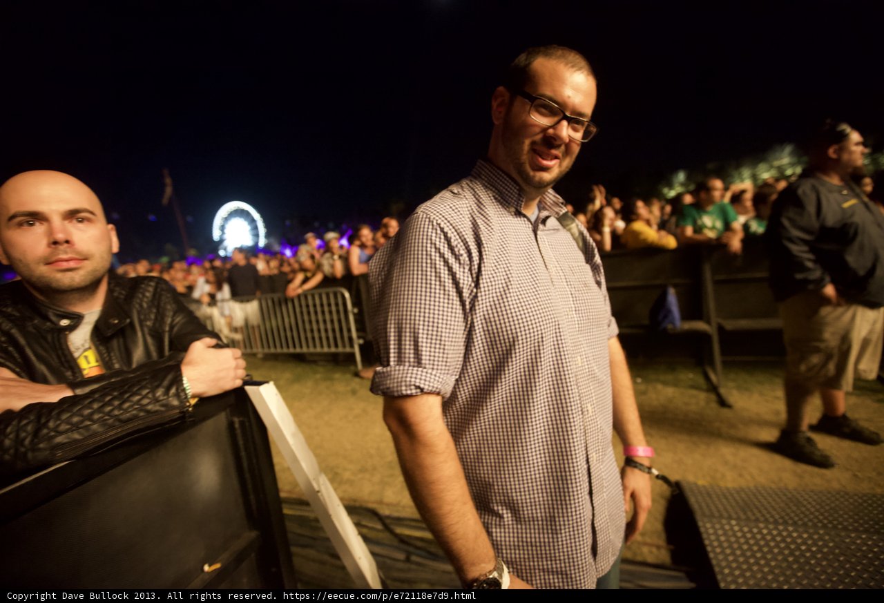 Dave B and Friend Enjoying the Concert