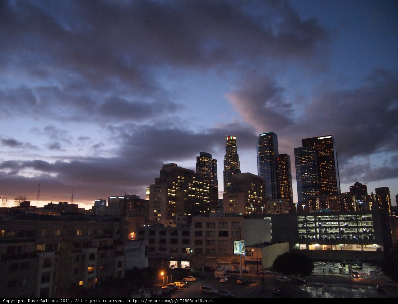 The Urban Metropolis of Los Angeles at Dusk