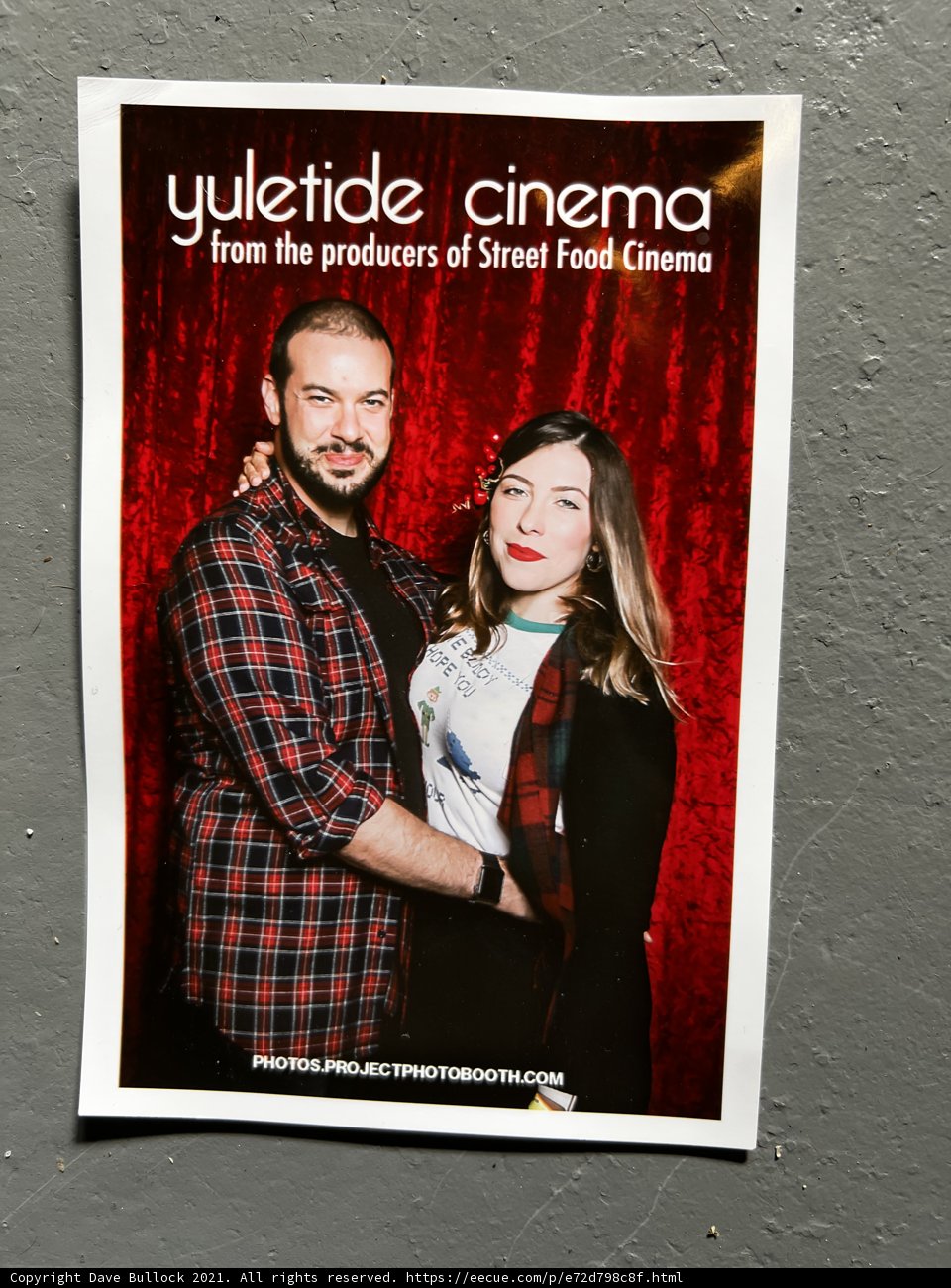 Yuletide Cinema Poster Featuring Dave B and Lori S