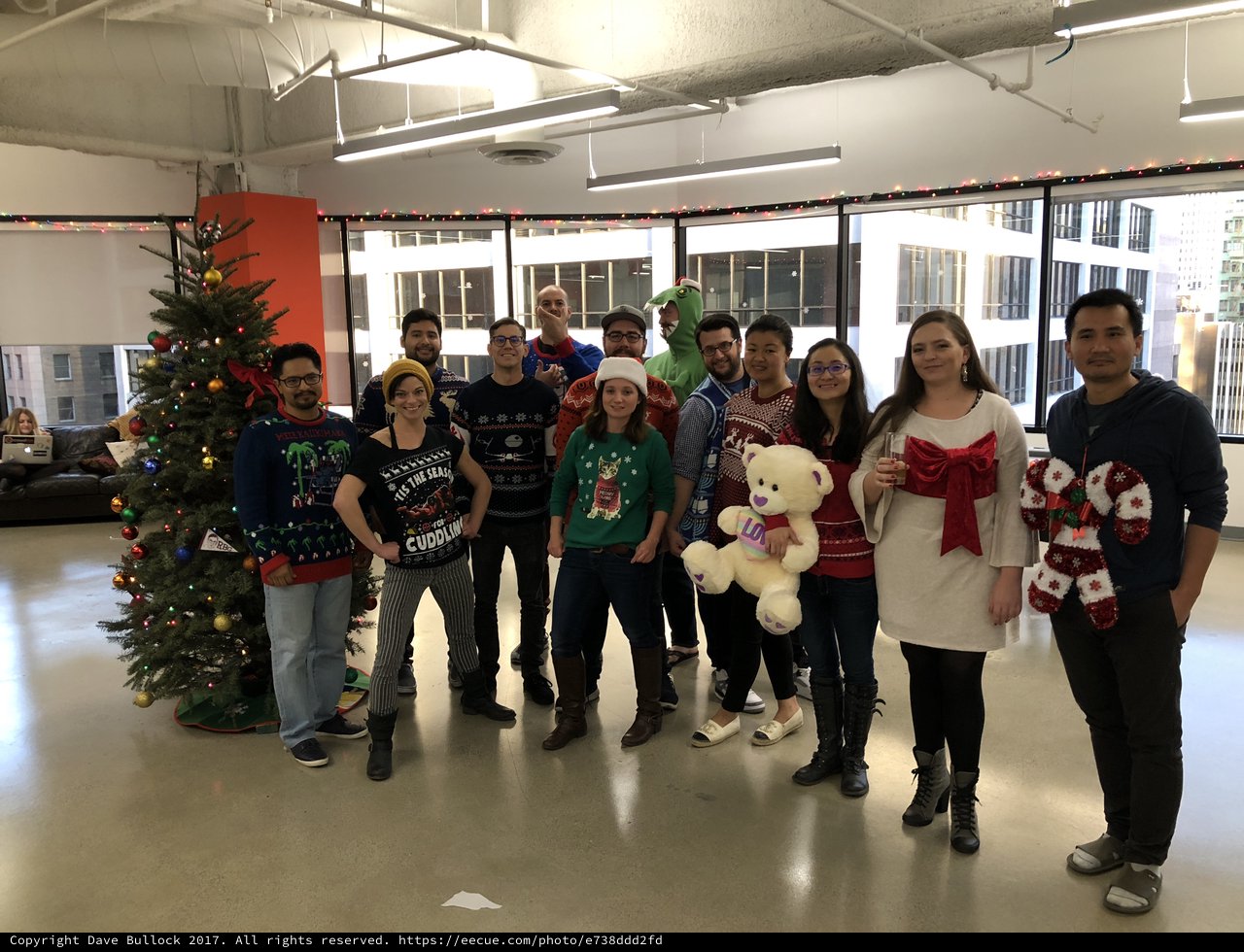 Office Ugly Christmas Sweater Holiday Party 2017