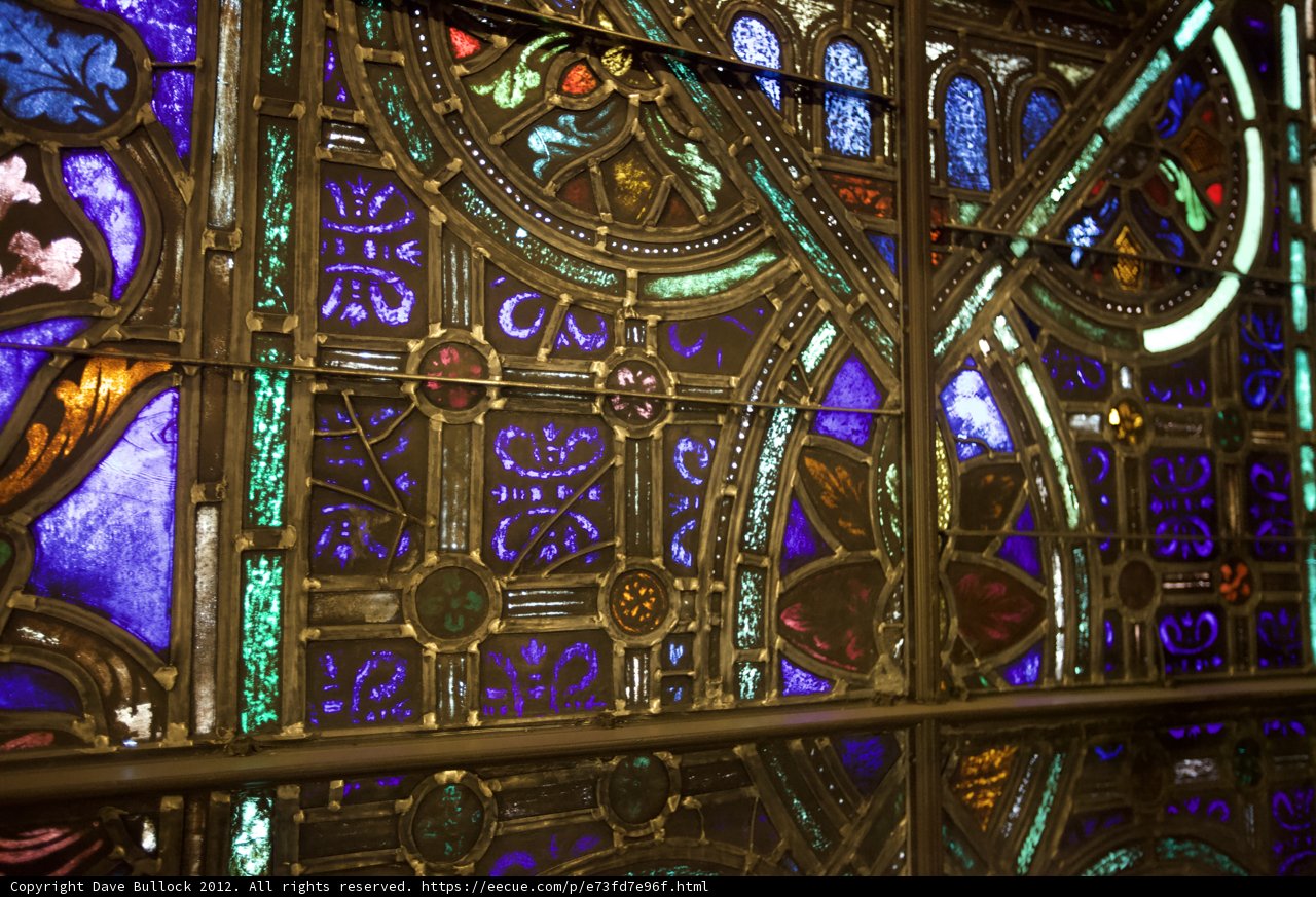 Glorious stained glass in the Cathedral of Saint Louis