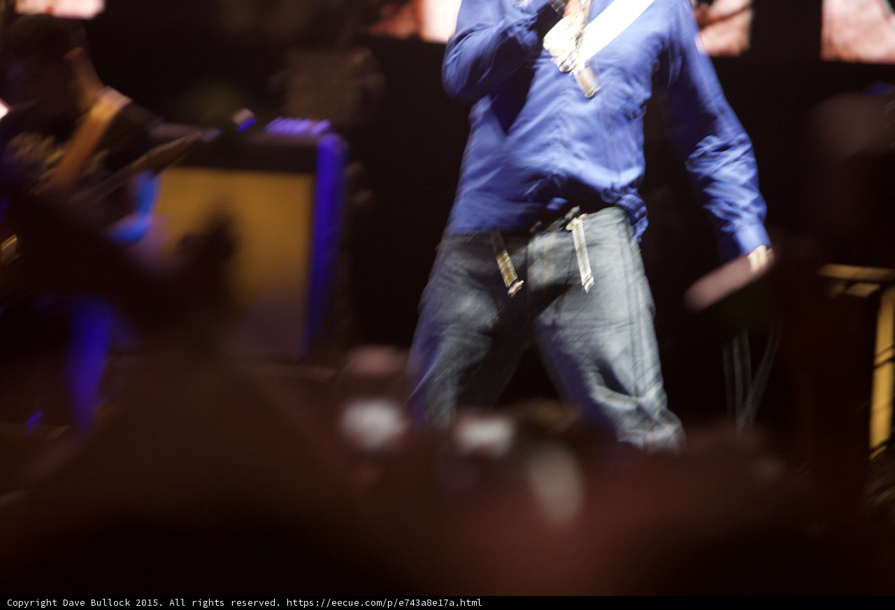 Morrissey Heavy Motion Blur Abstract Blue Shirt Jeans Yellow Amp Necklaces Movement