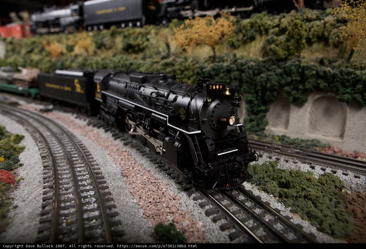 Two Locomotives on a Track