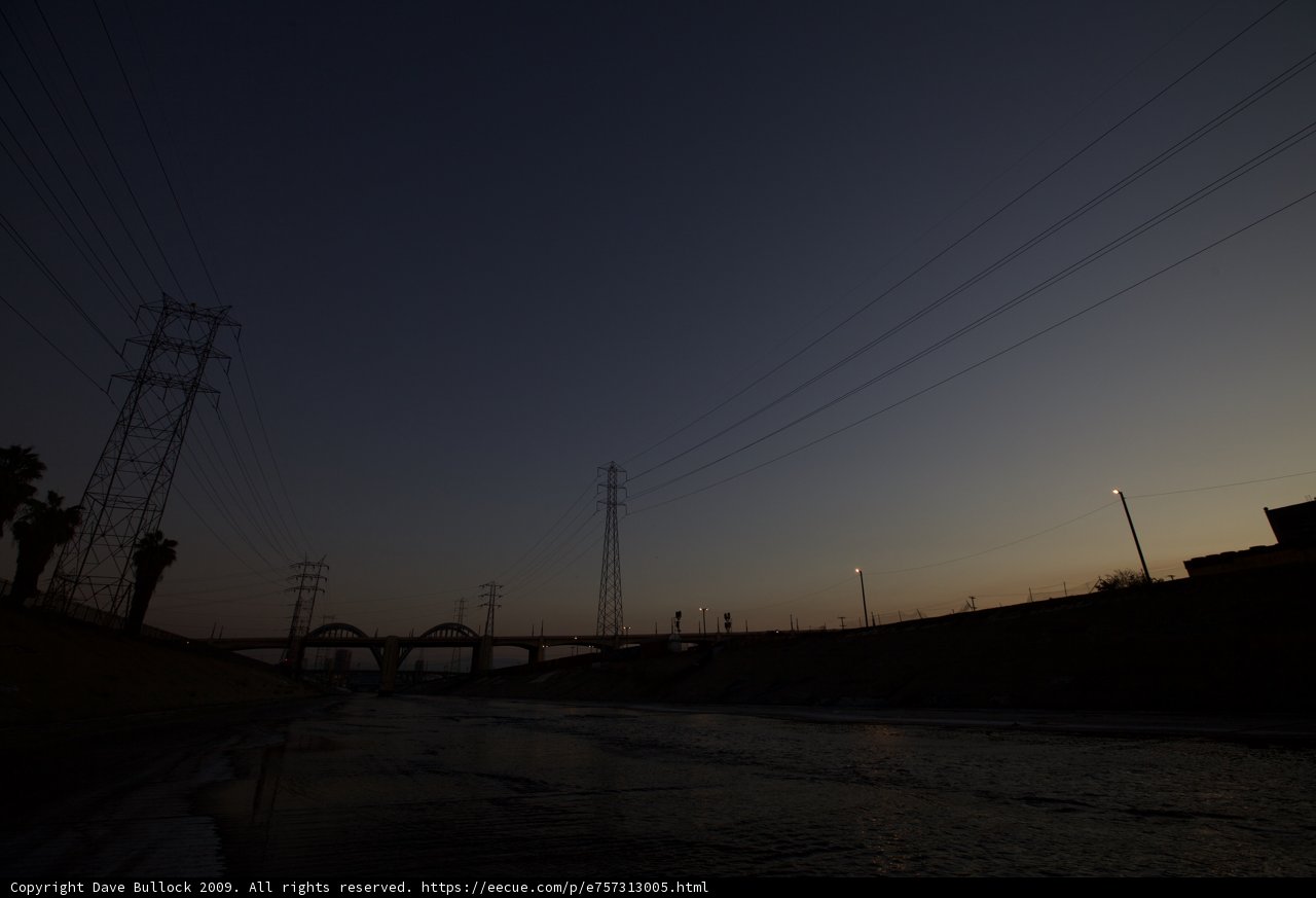 Twilight over the Power Lines