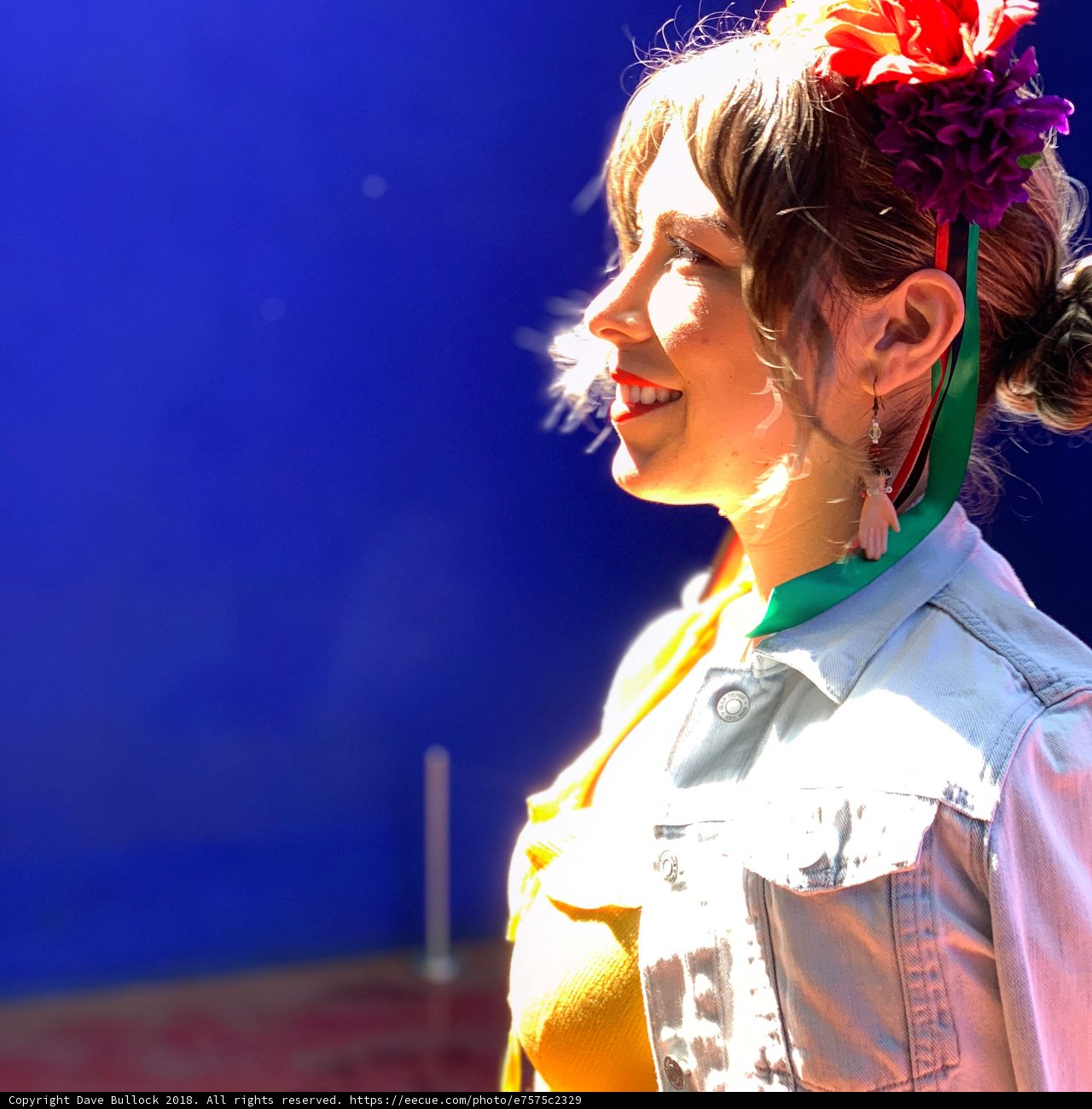 Flower Crowned Woman in Yellow