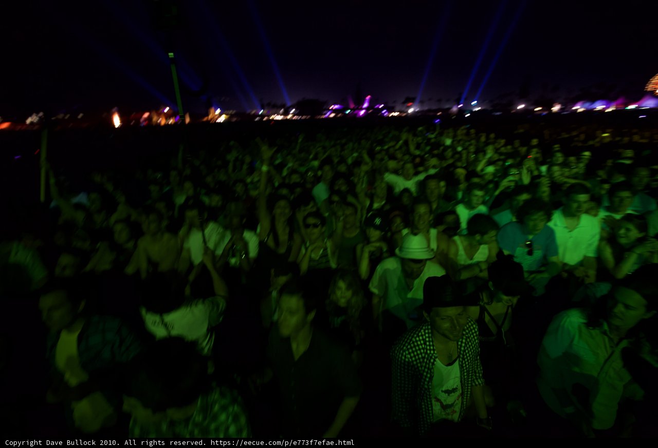 Night Sky Filled with People at Sky Ferreira's Concert