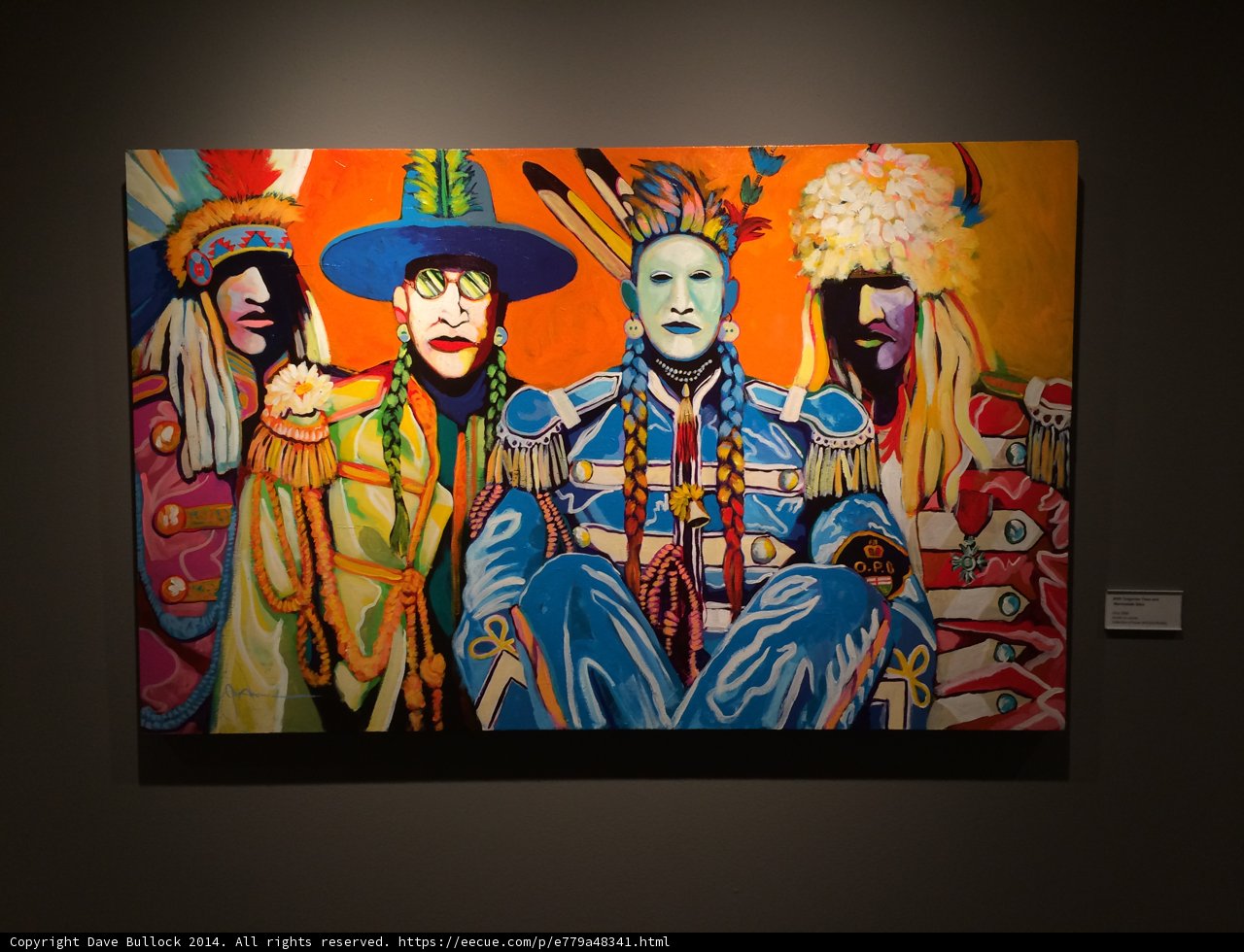 Three Figures in Native Clothing