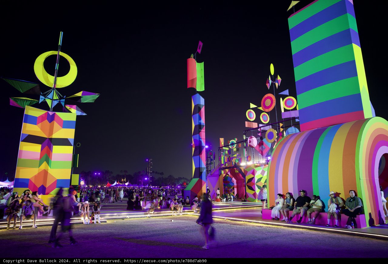 Vibrant Nights at Coachella 2024: Urban Parade of Light and Color