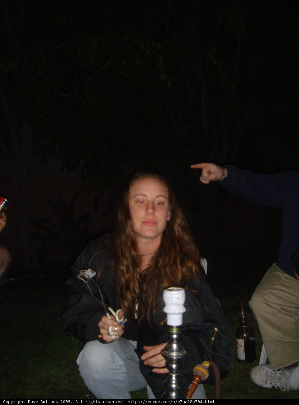 Pointing to the Night Sky