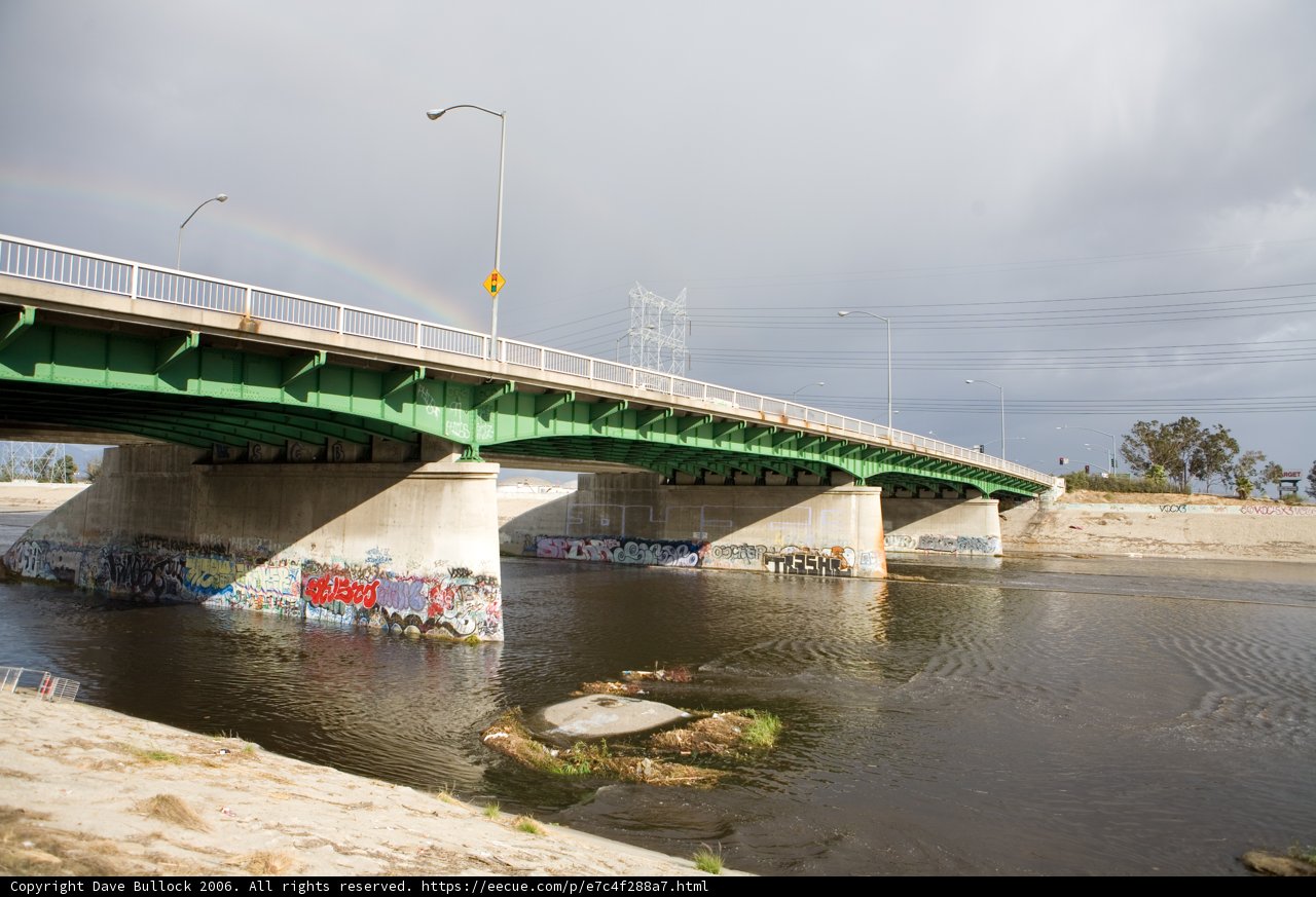 Rainbow Over The Freeway Bridge