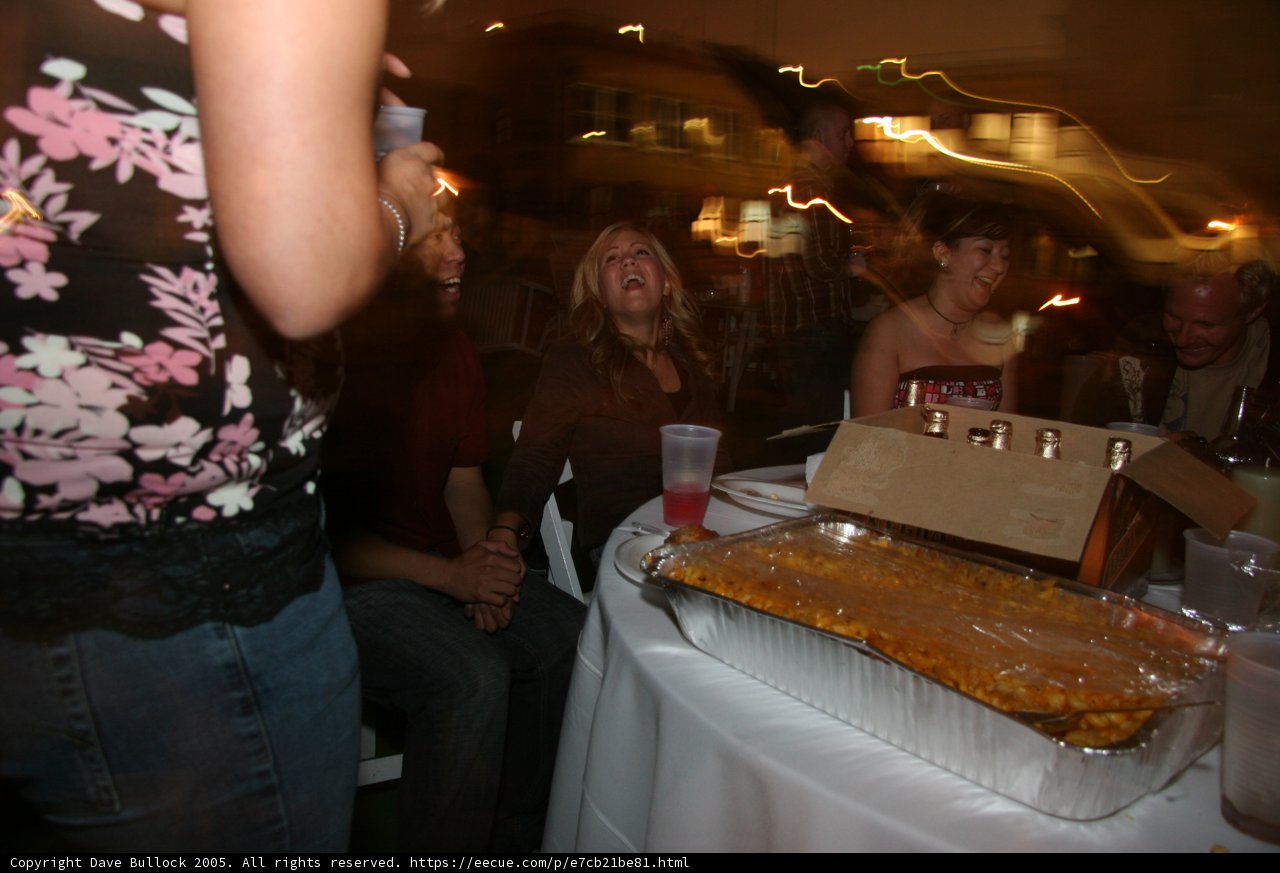 Laughing the Night Away at a Wedding Reception