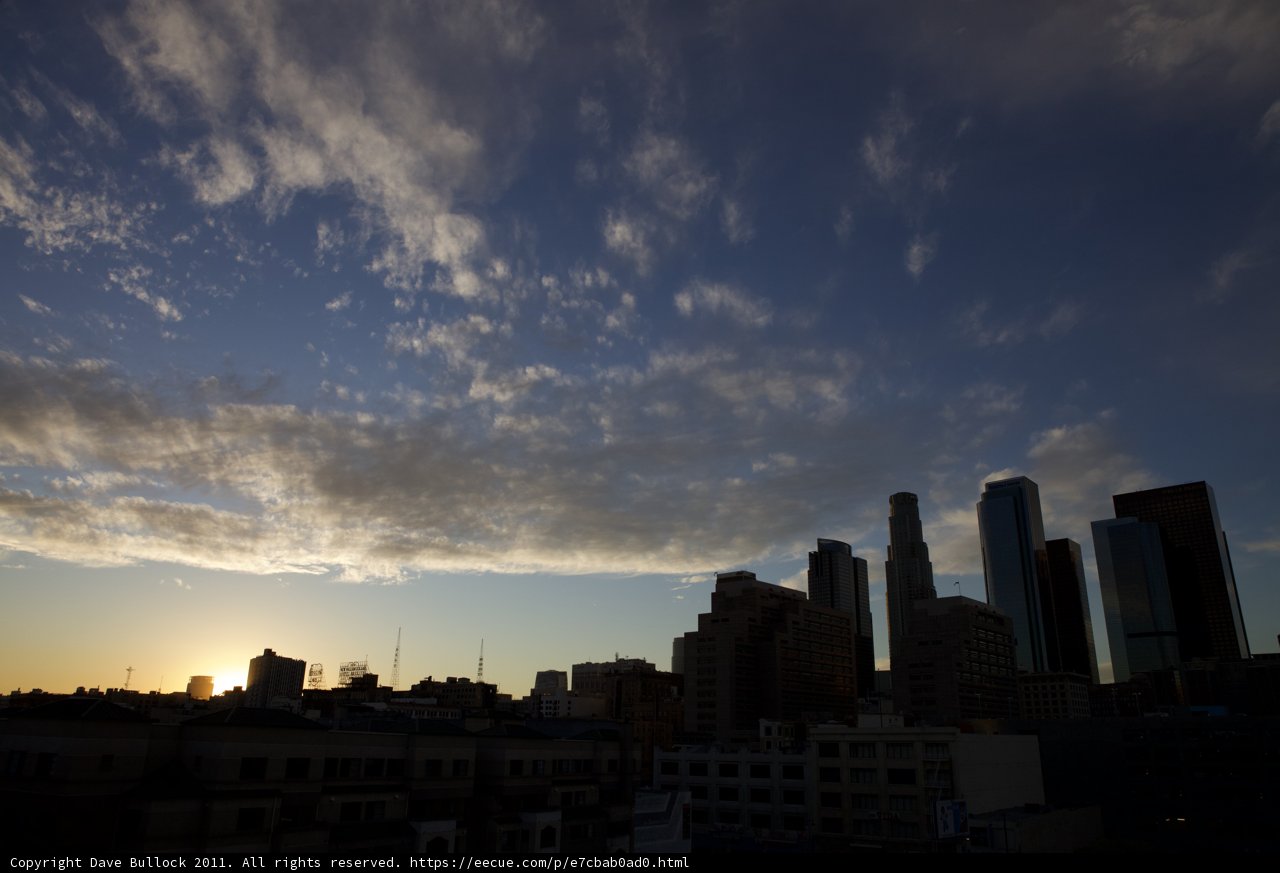 Sunset in the City of Angels