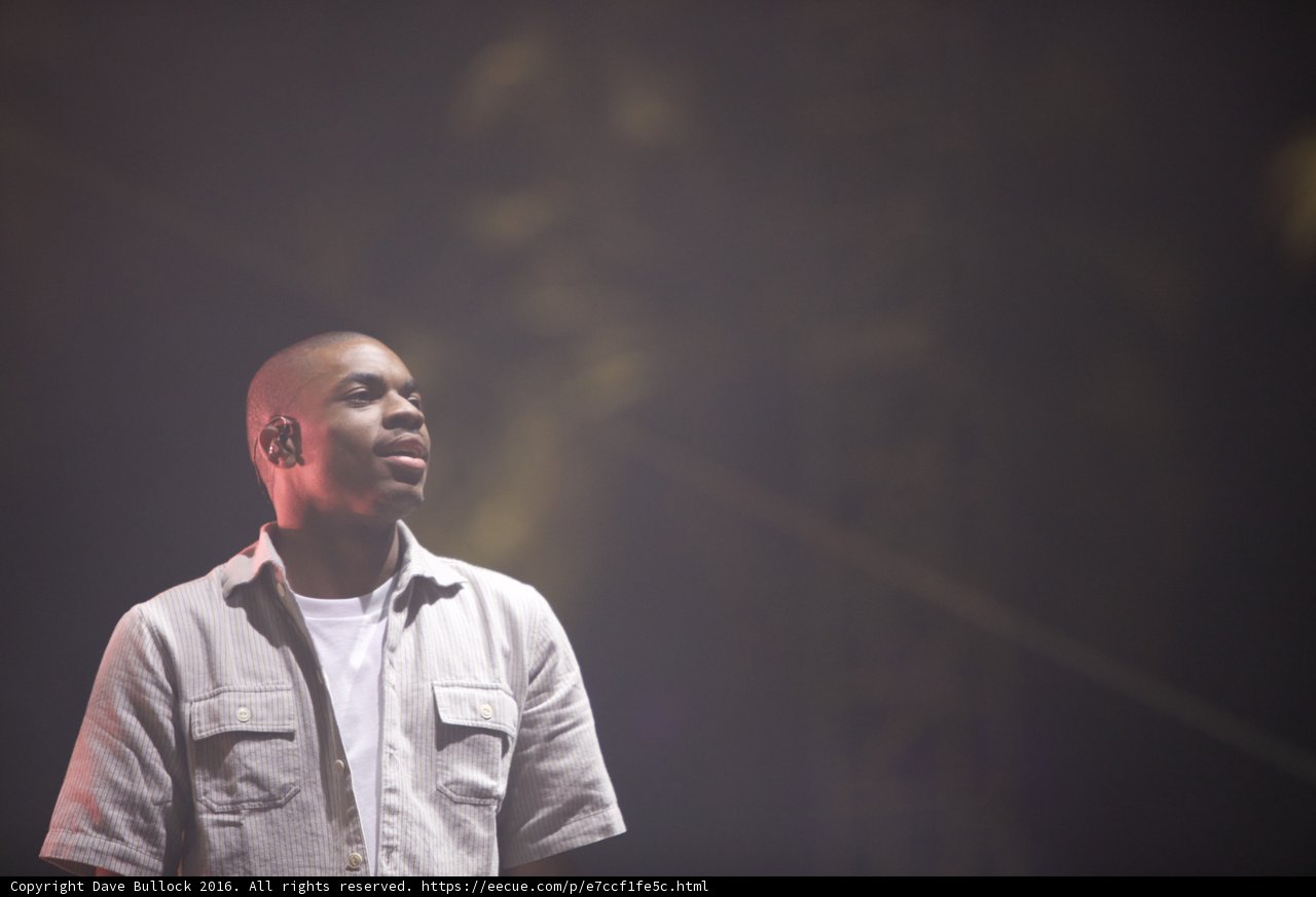 Vince Staples Rocks the Stage in a Crisp White Shirt