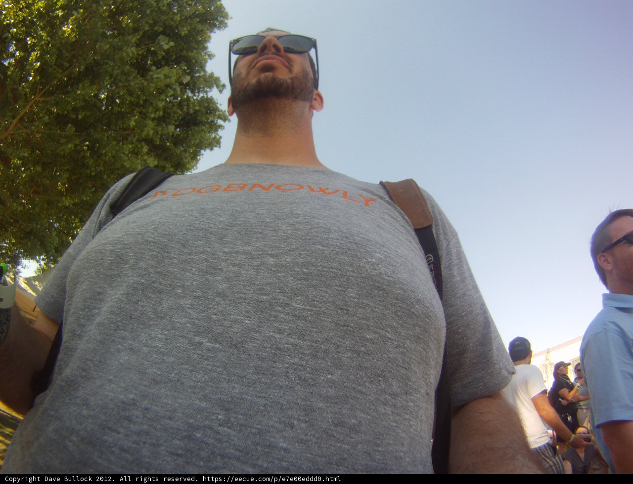 Grey Shirted Man with Sunglasses and Hats