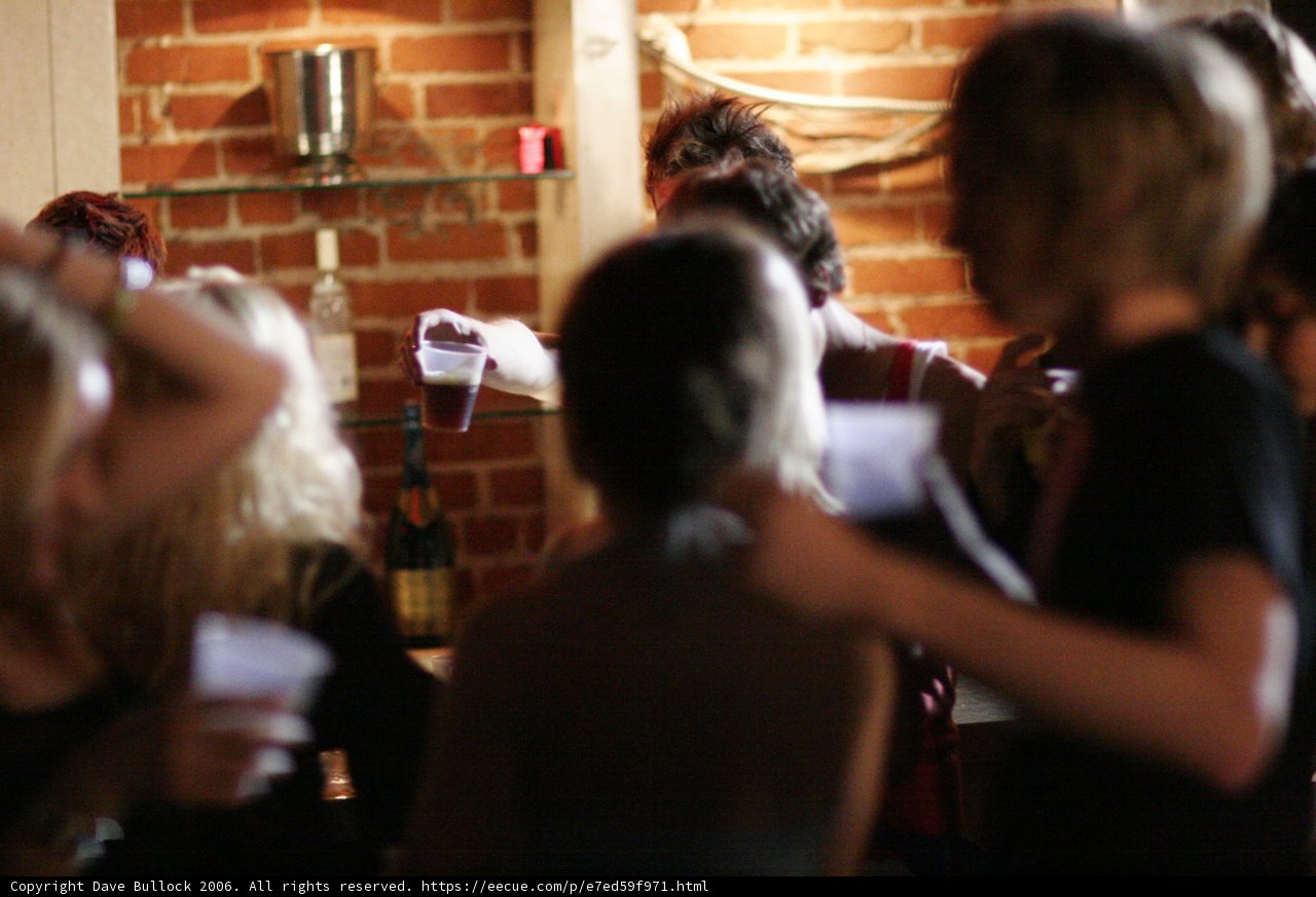 Group of Friends Enjoying the Atmosphere at a Local Pub