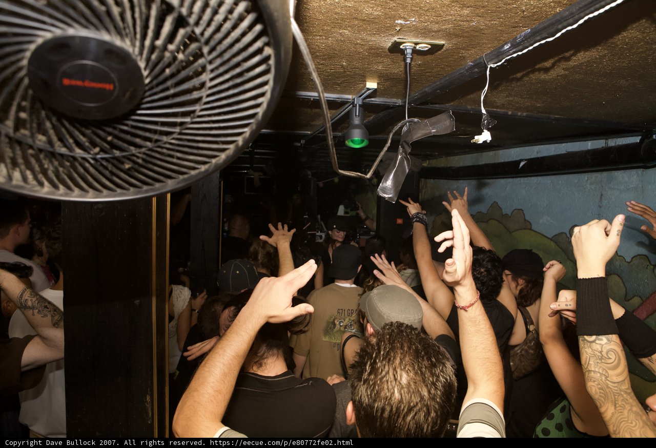 Nightclub Crowd under the Fan