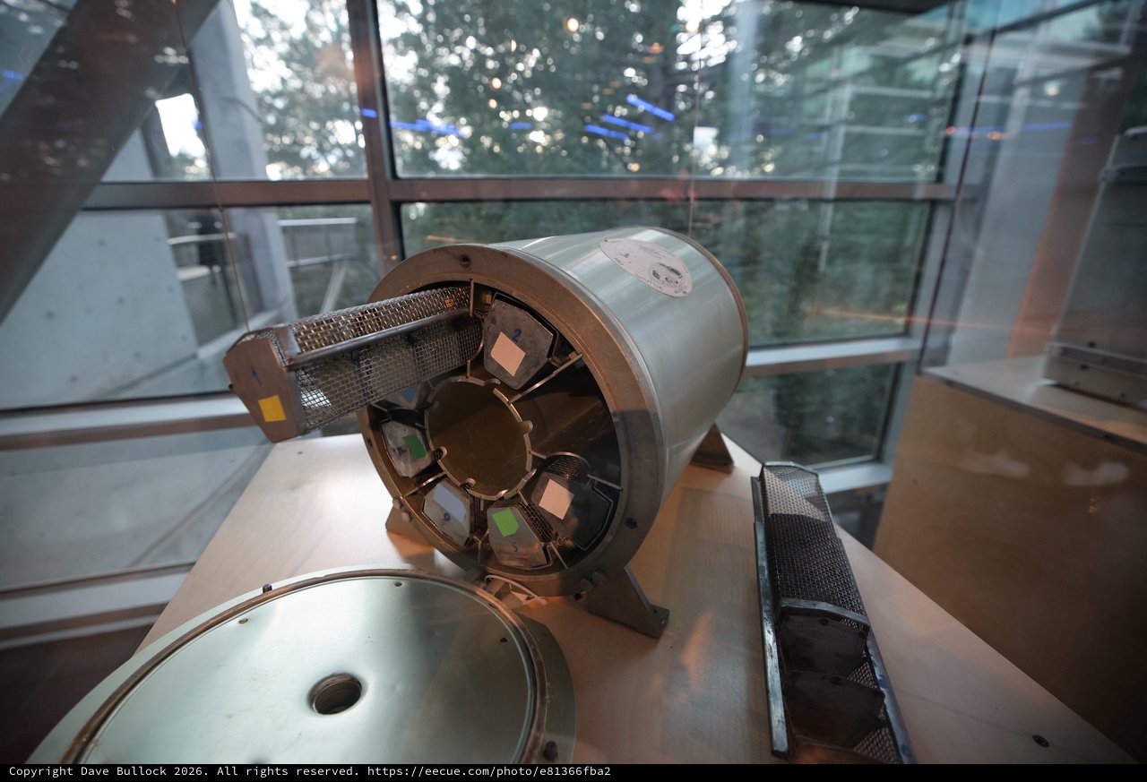Spacecraft Heat Shield and Component Display at Museum