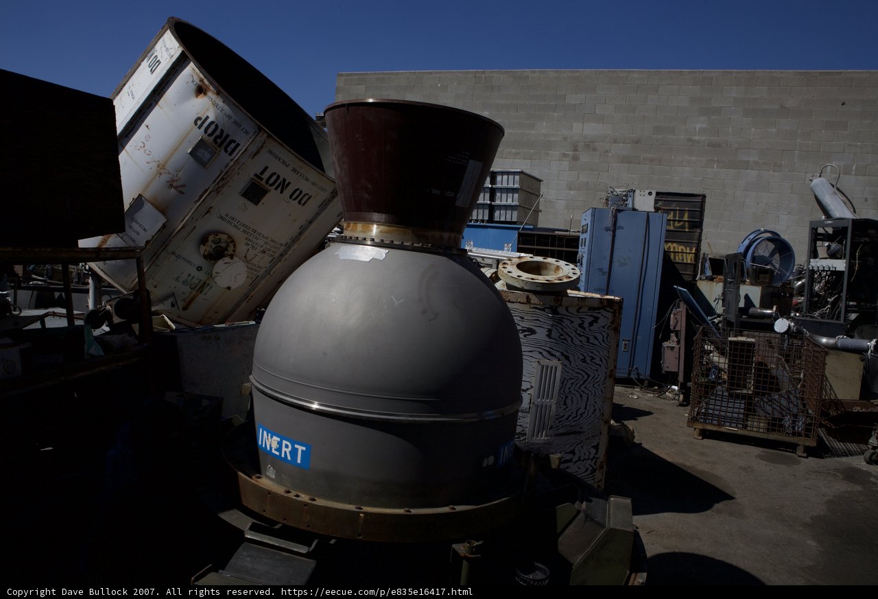 Massive Metal Object in Industrial Warehouse