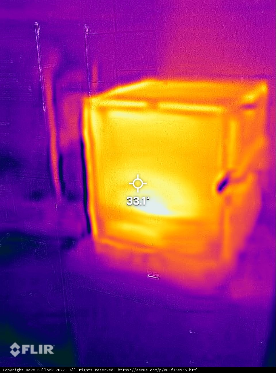 Thermal Imaging of a Lighted Box