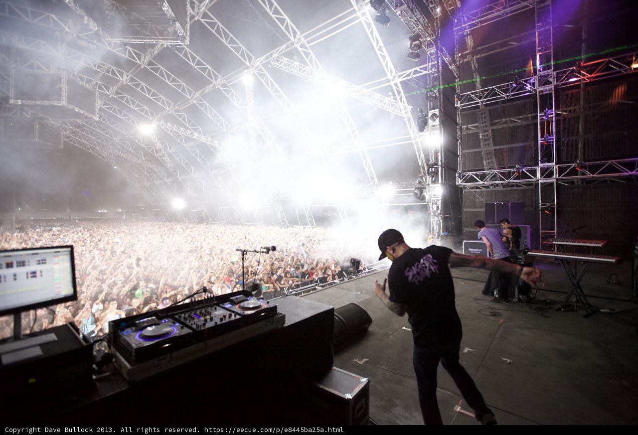 DJ Sets the Stage on Fire