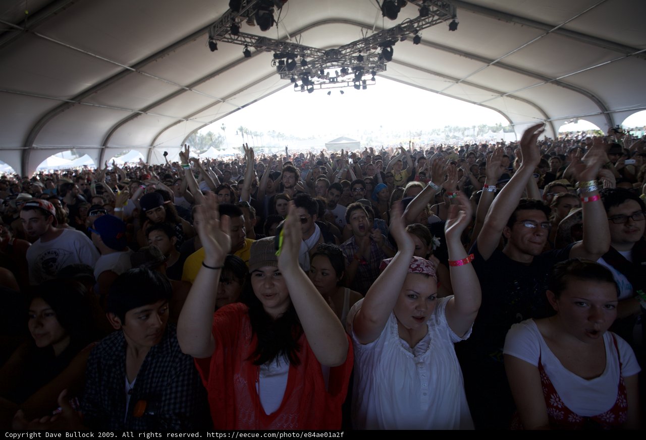 A Vibrant Crowd at Coachella 2009