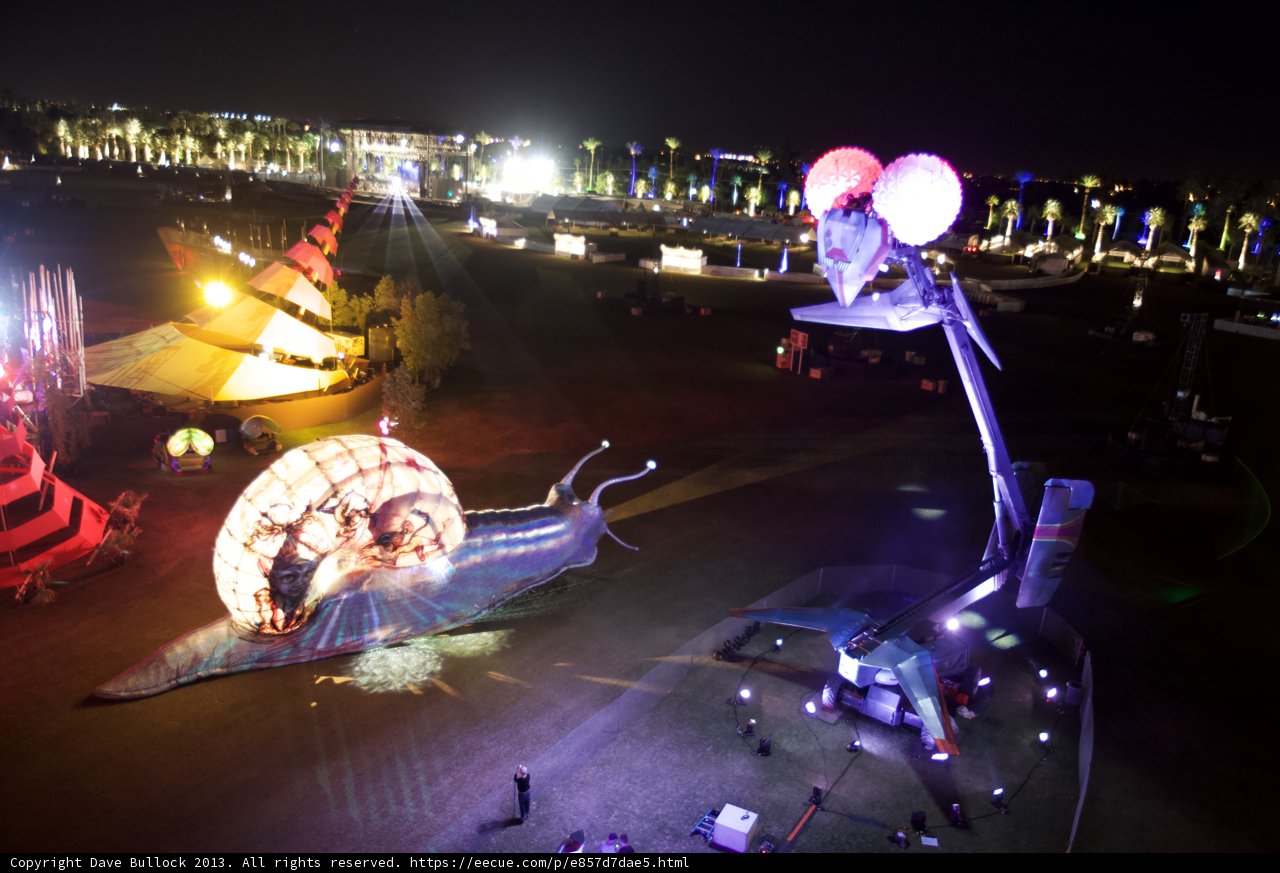 Urban Light Display at Coachella