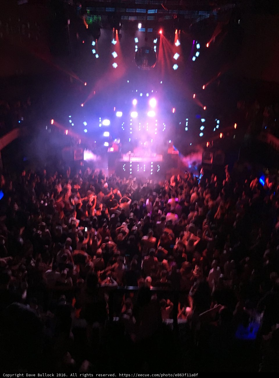 Urban Nightlife: Bright Lights and Crowded Concerts