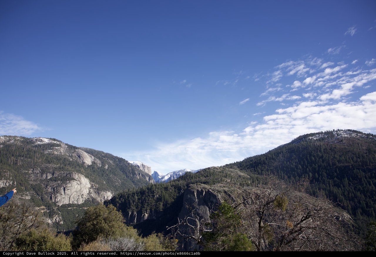 Yosemite Valley Winter Mountain Vista