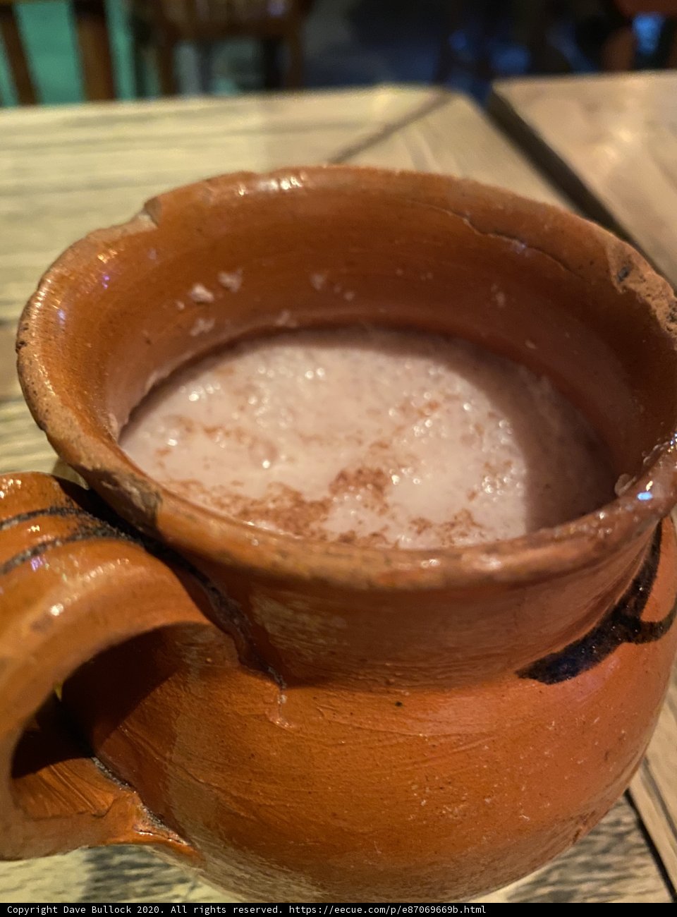 Deliciously Warm Brown Pot of Hot Chocolate
