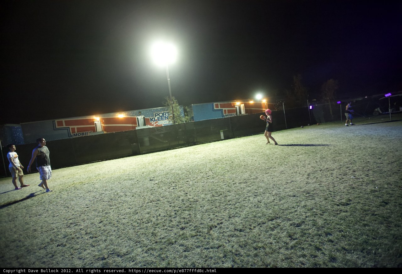 Night Soccer Game at Coachella