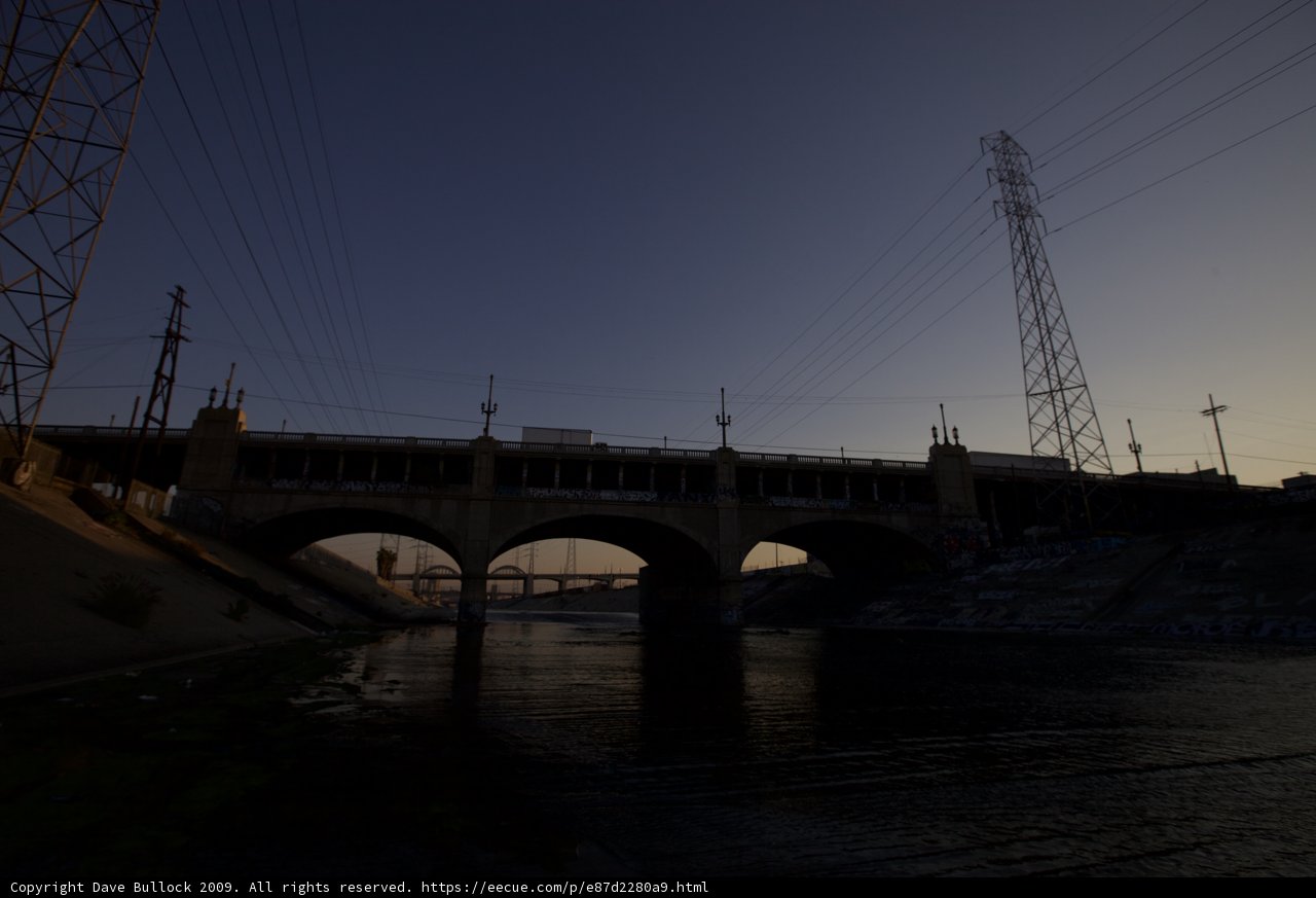 Dusk at the Cable Arch Bridge