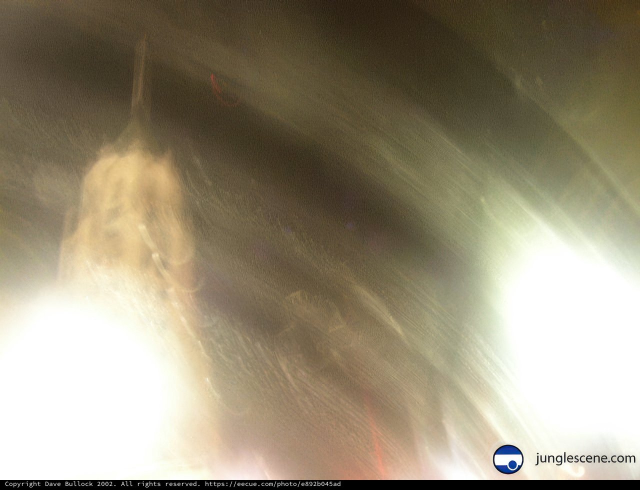 Blurred Rocket in the Sky