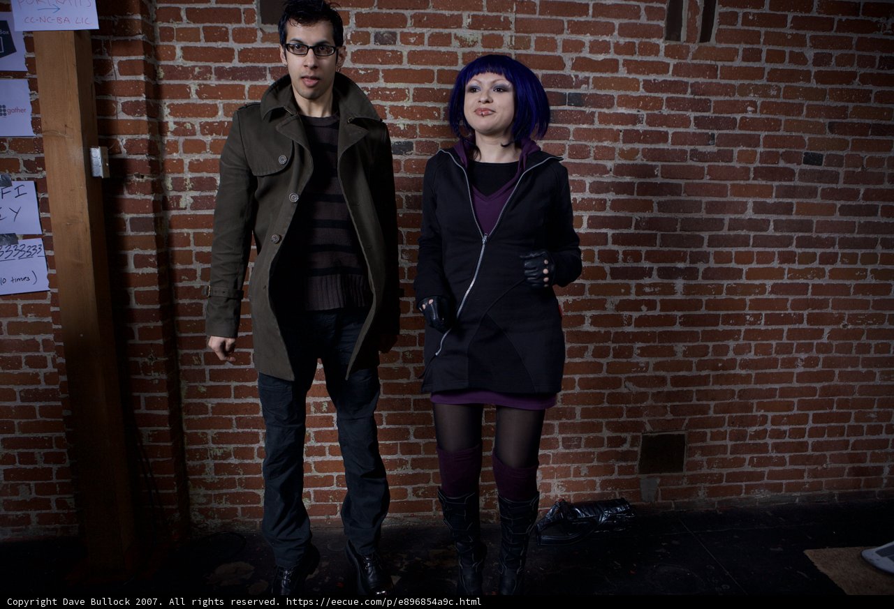 Standing by the Brick Wall