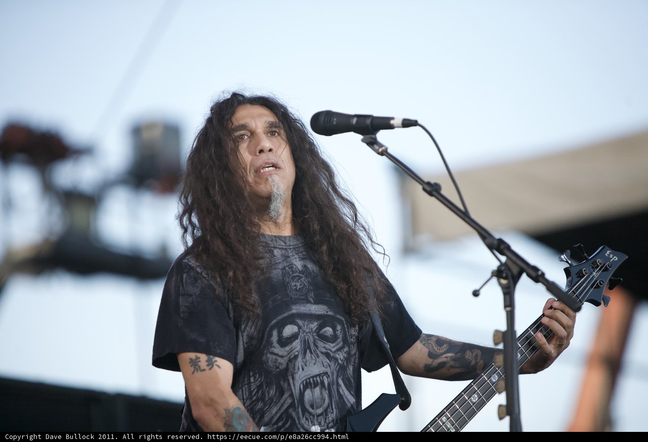 Tom Araya mesmerizes the crowd at the Big Four Festival