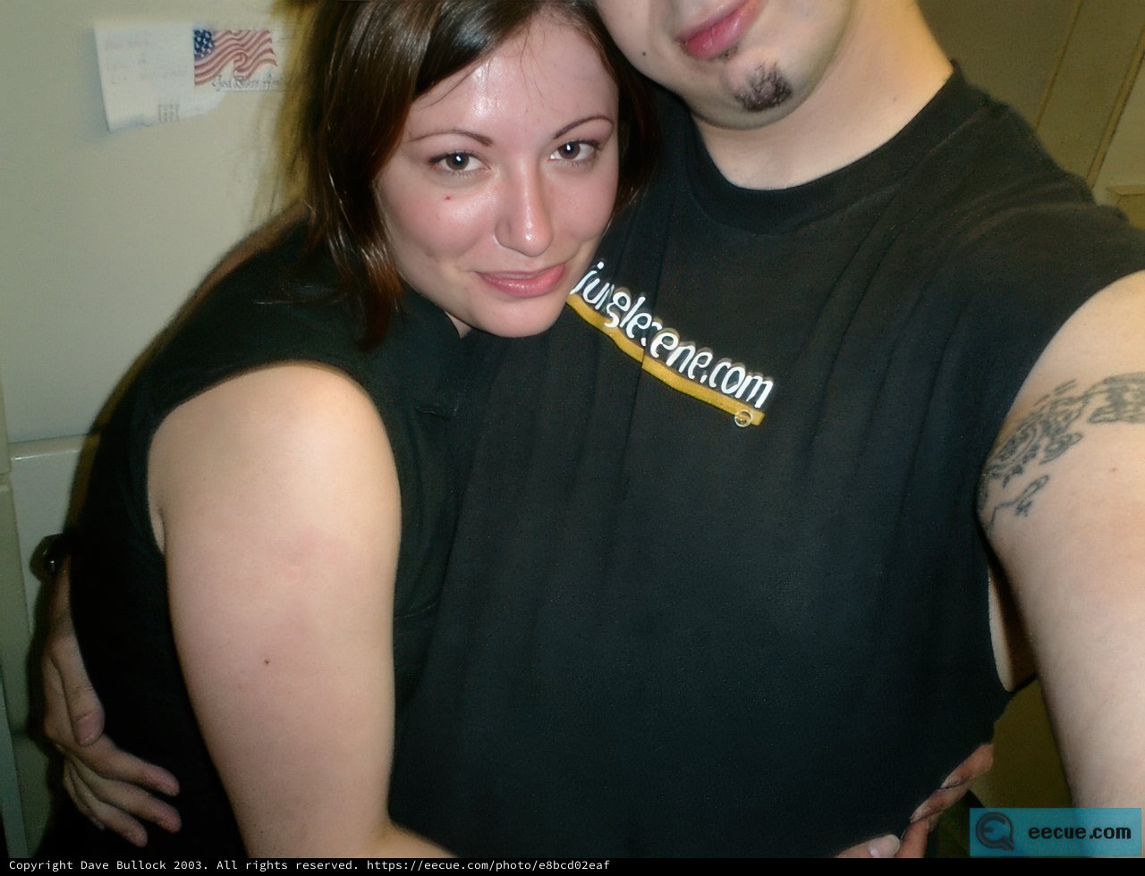 Artistic Couple in T-Shirts and Tattoos