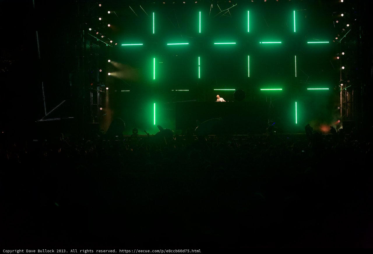 Green Spotlight on the Coachella Stage