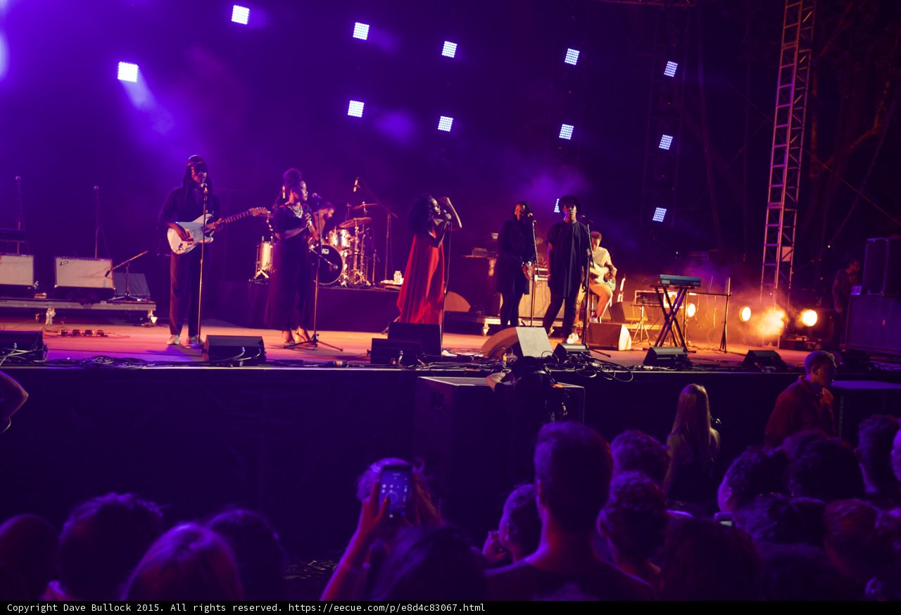 Solange Band Wide Stage Shot Crowd Foreground LED Panels