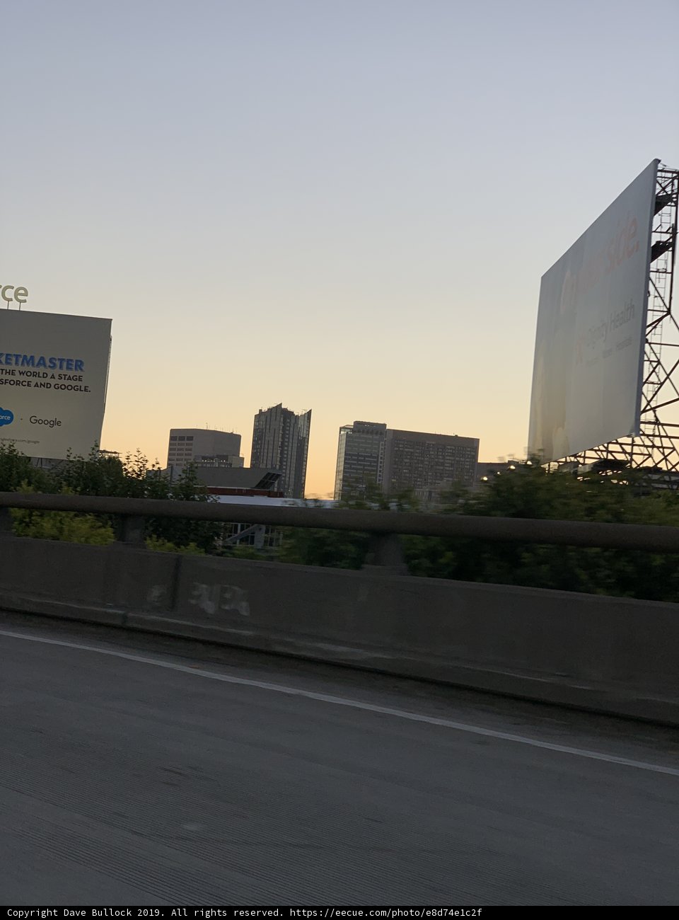 Metropolis Advertisement on Busy San Francisco Road