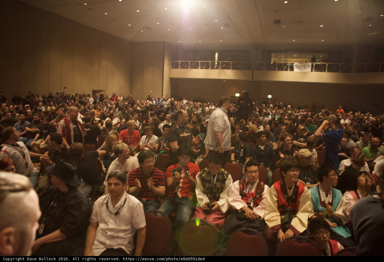 Massive Crowd Gathers in Auditorium