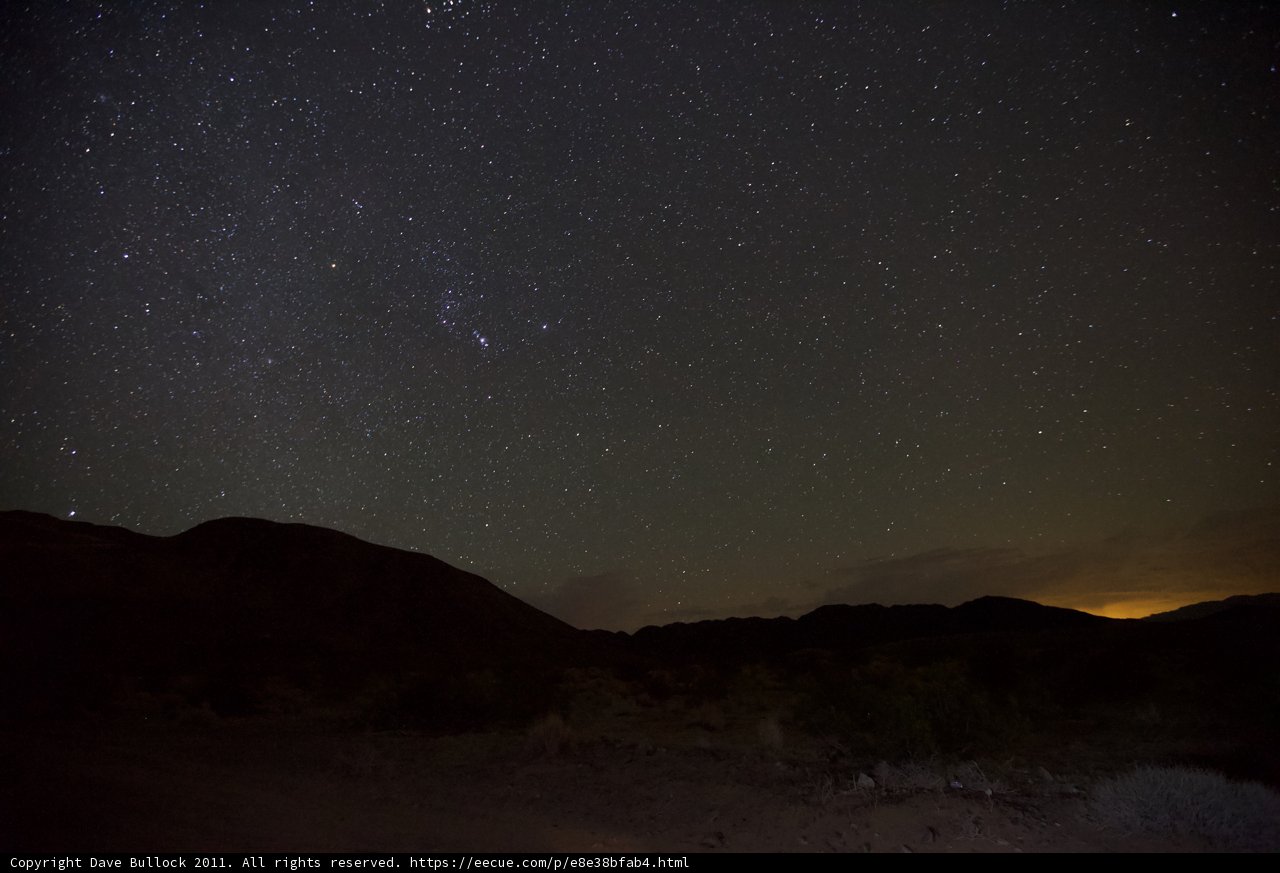Stargazing in the Desert Nightscape