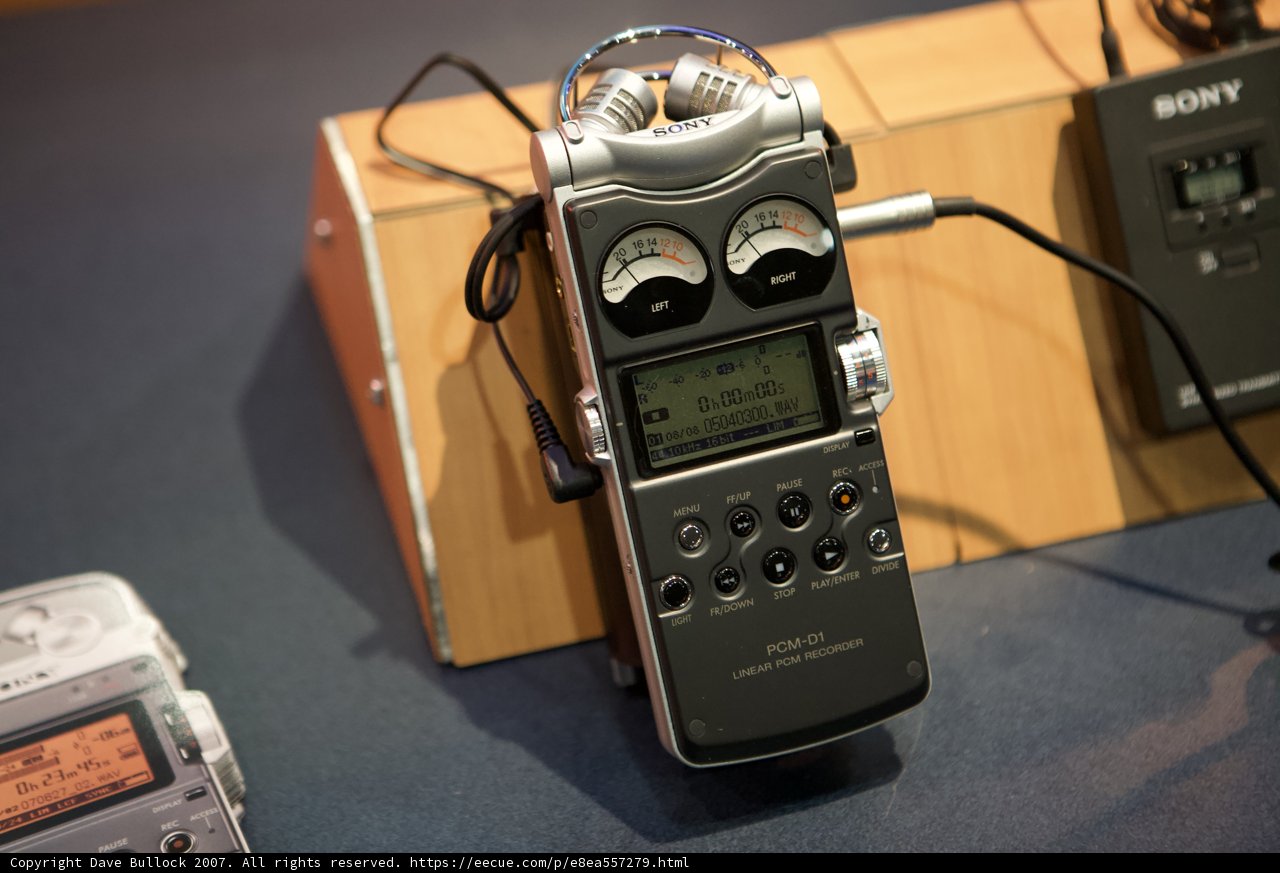 Digital Recorder on Wooden Table