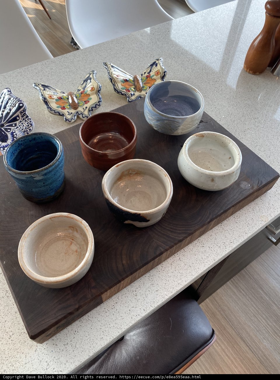 A rustic spread on a wooden cutting board
