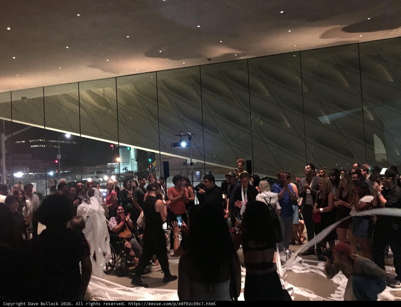 Nighttime Crowd at The Broad