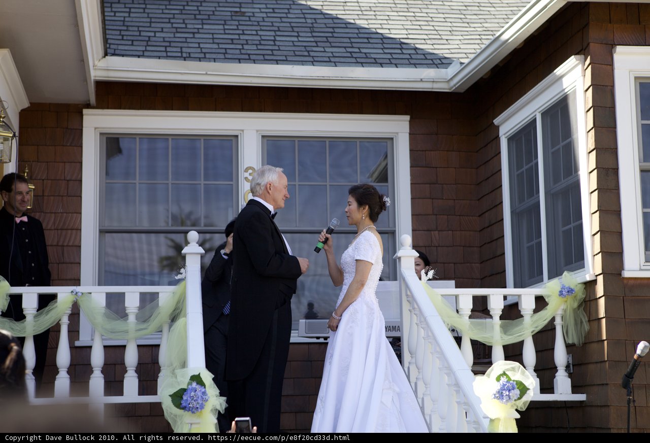Newlyweds on the Porch