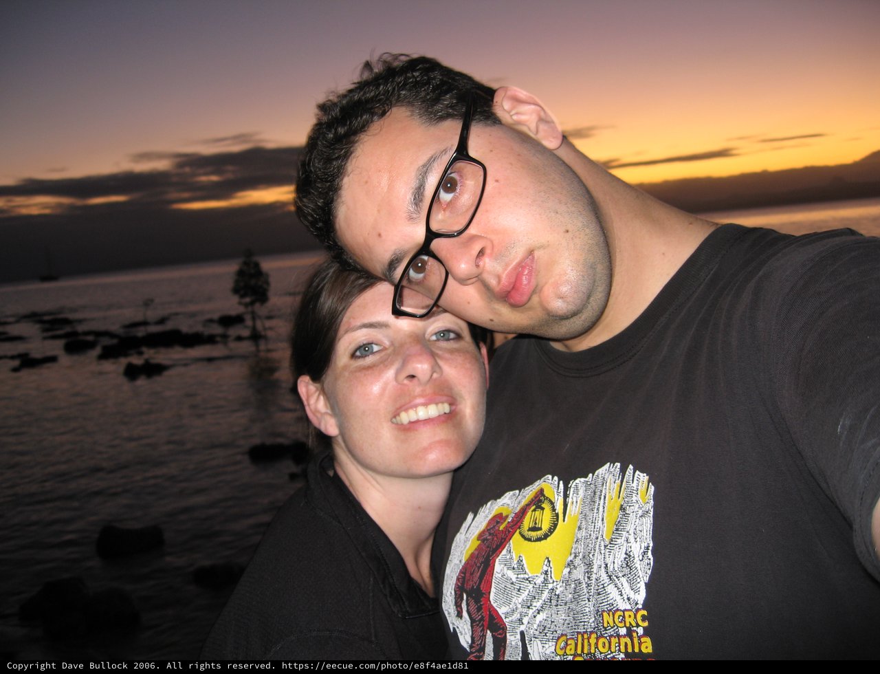 Couple Embracing at a Stunning Fiji Sunset