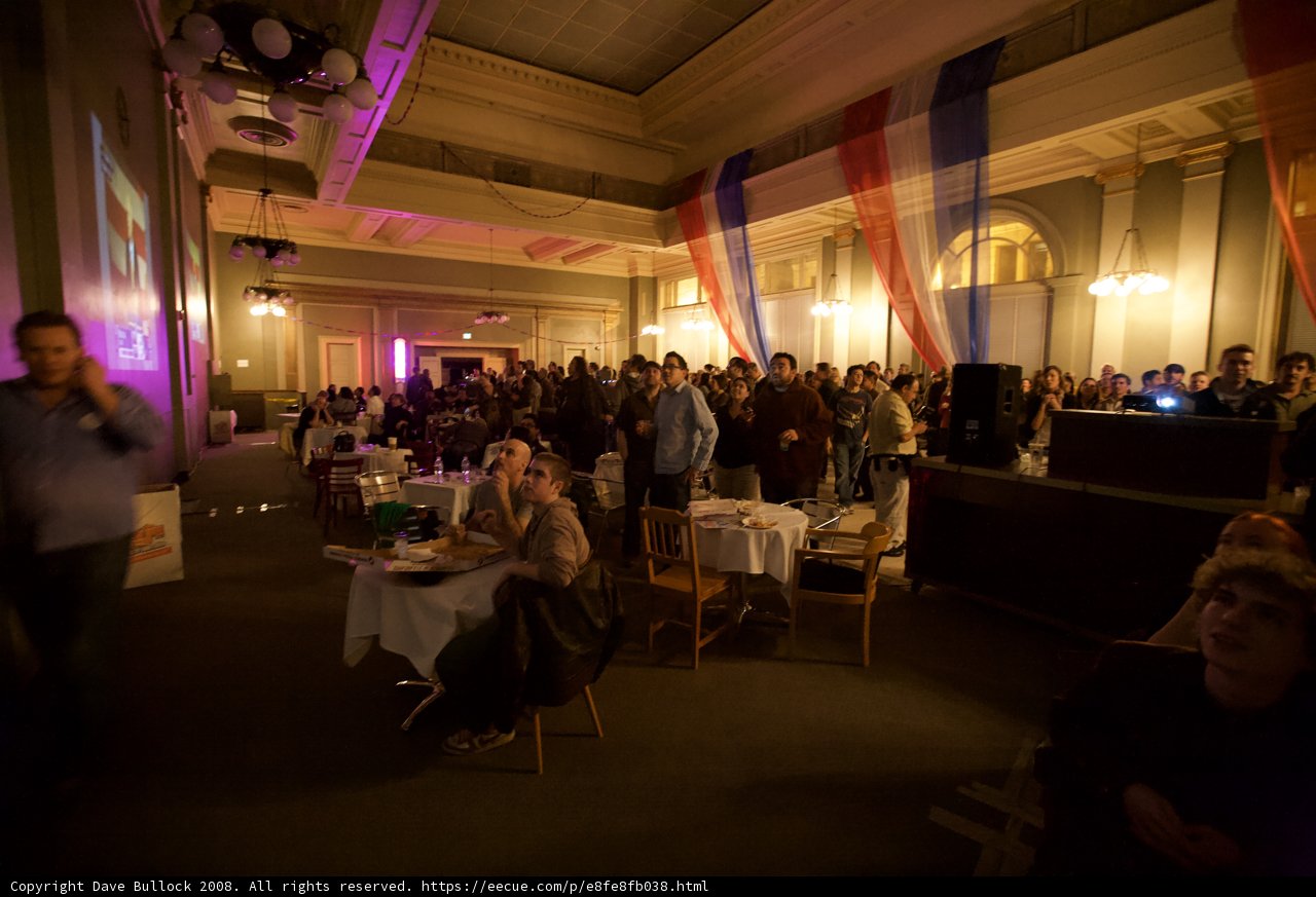 Restaurant Reception Room on Election Day