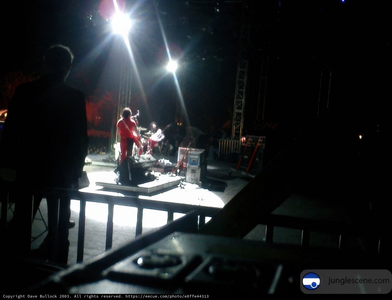 Red-Shirted Guitarist Rocks Coachella Stage