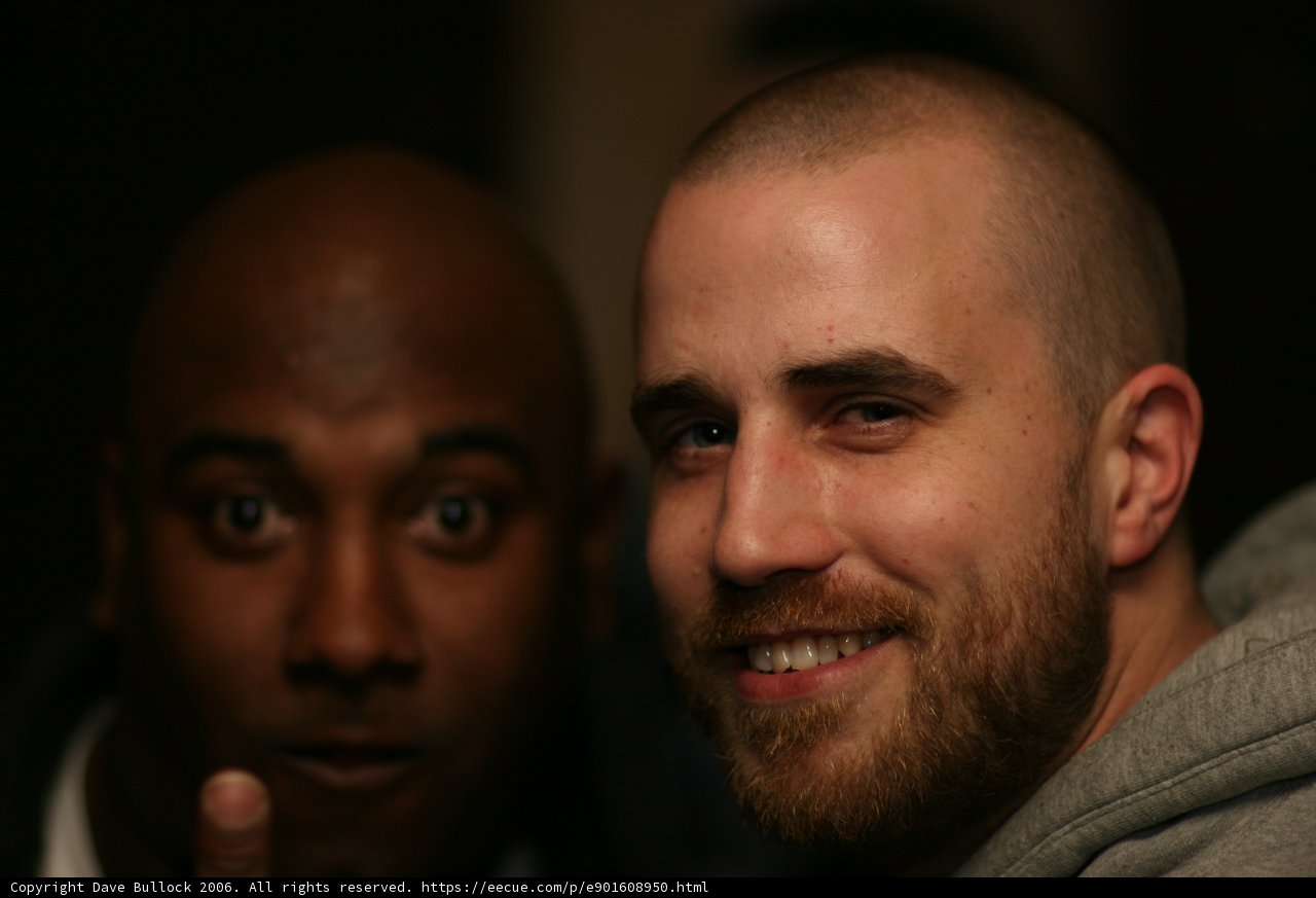 Danny J and a Friend Smile for the Camera