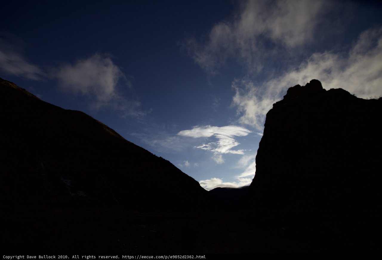 Majestic Mountain and Moody Cloud